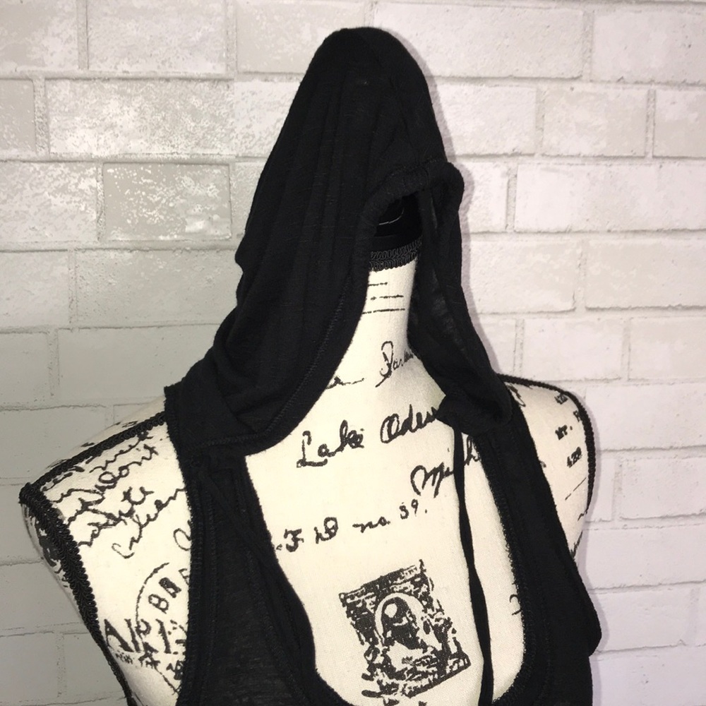Little black tunic dress/ swimsuit coverup - Picture 4 of 5